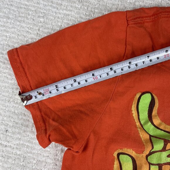 2019 Billie Eilish Graffiti Spell Out Graphic Orange Shirt XS Merch - Picture 10 of 16